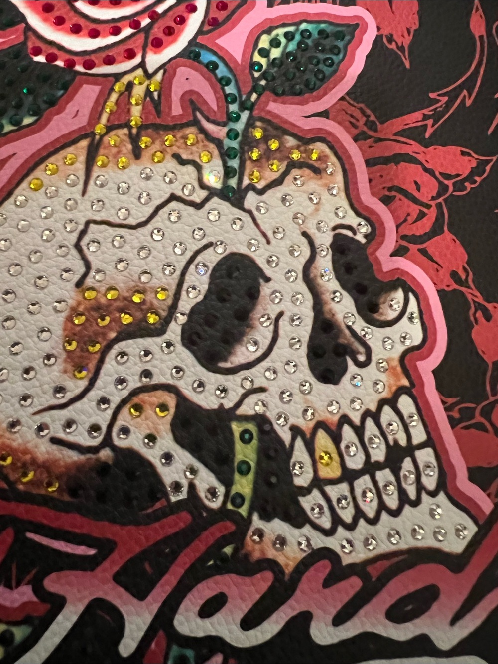 Ed Hardy Rose Skull Tote / hand Bag NWT - Picture 12 of 13